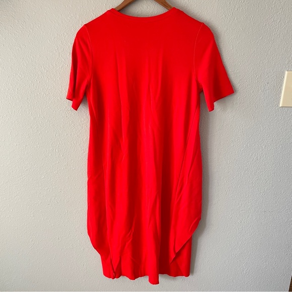 COS Circle Cut Asymmetrical Layered Red Dress XS - Picture 7 of 10